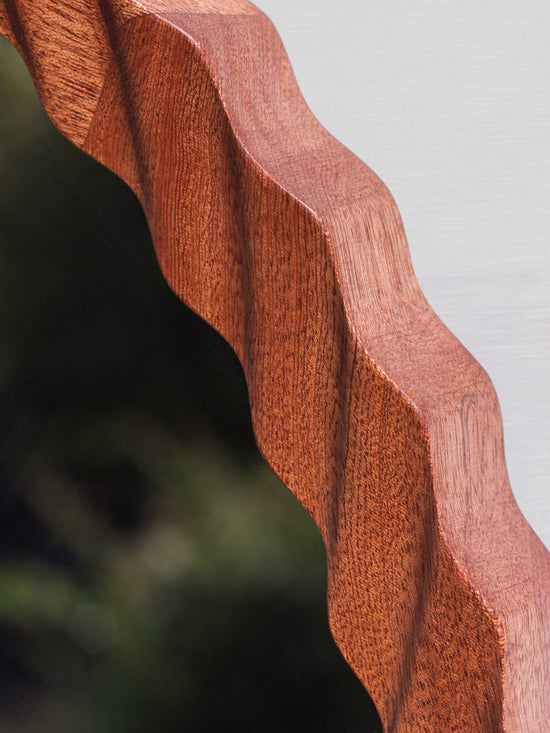 Kruller Midi Mirror - Sapele