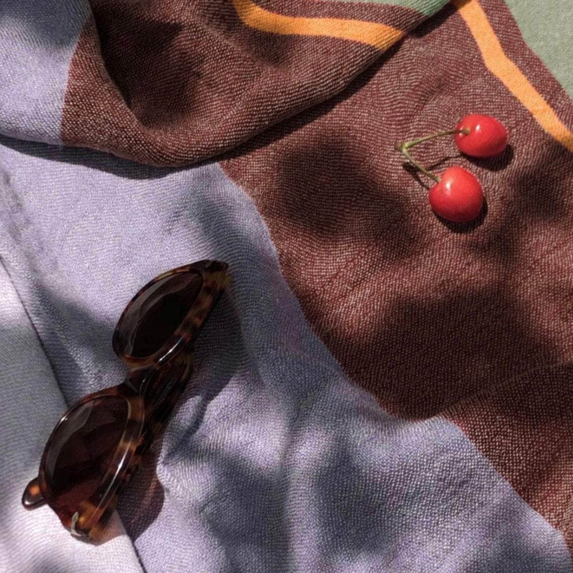 Multicoloured Linen Tablecloth