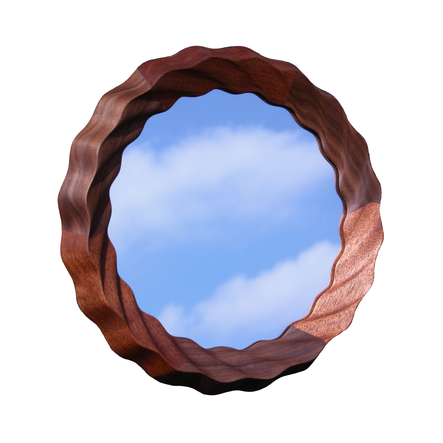 Kruller Extra Mirror - Sapele & Walnut