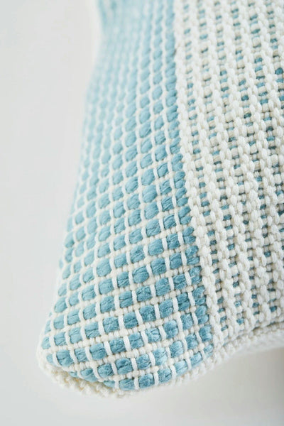Organic Cotton Pillow from Colombia - Light Blue
