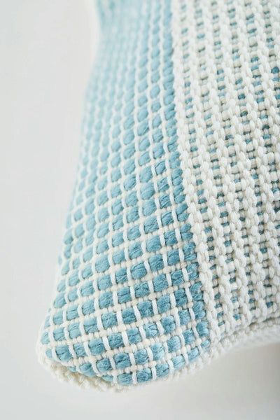 Organic Cotton Pillow from Colombia - Light Blue