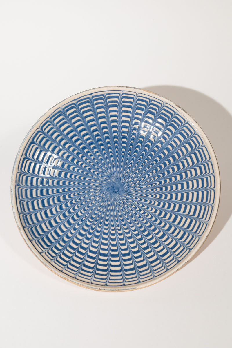 Artisanal Ceramic Hand Painted Plates Set of Three