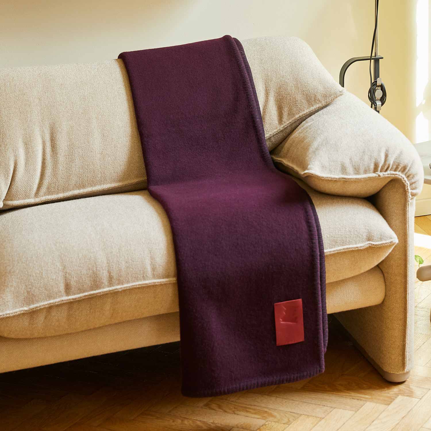 Merino Blanket Purple