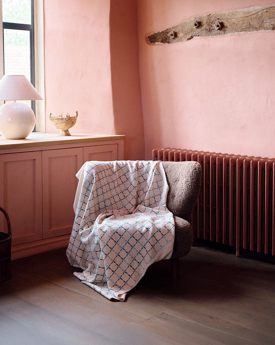 Ribbon Stripe Fabric (Tones of Blues)