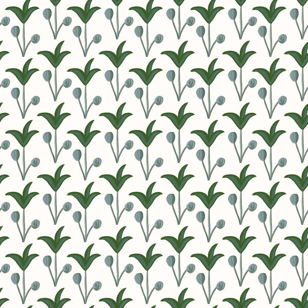 Spring Rhythm Wallpaper - Green