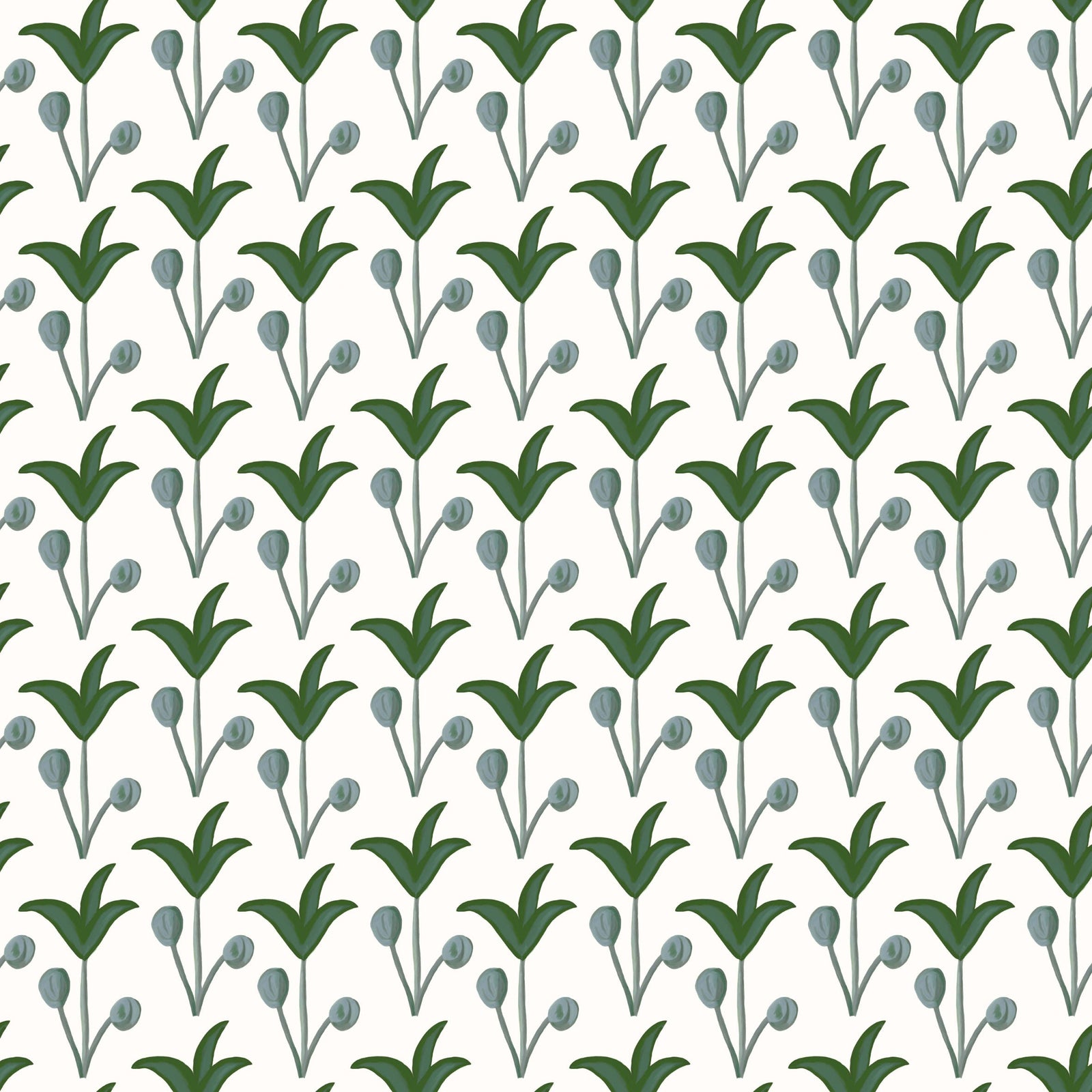 Spring Rhythm Wallpaper - Green
