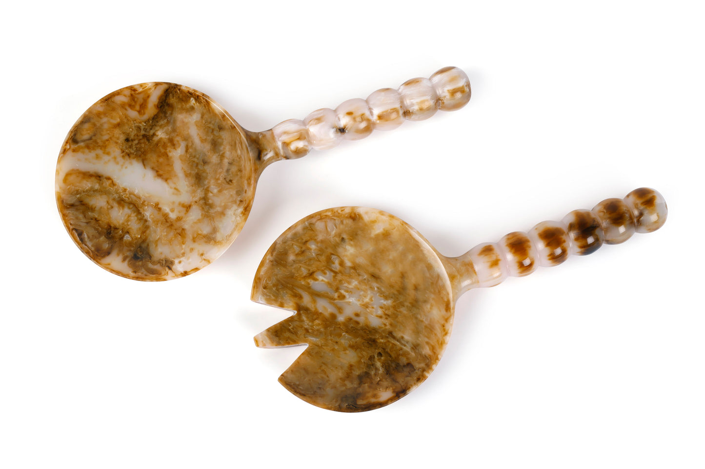 Resin Salad Server Brown (Set of 2)