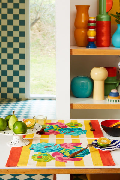 Cotton Placemat 35x48cm
La Veste X Lisa Corti Nizam Stripes Sun Yellow Natural