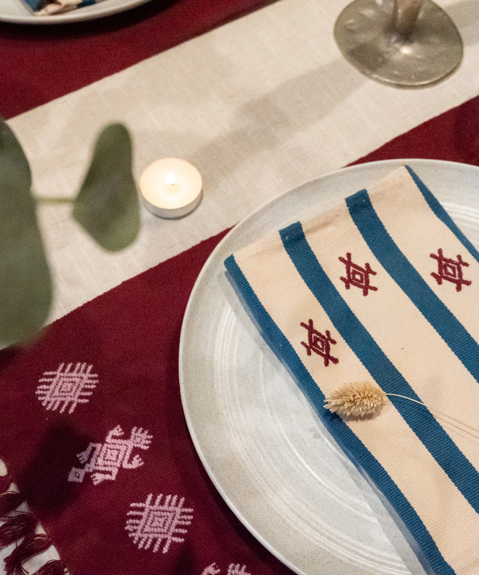 Izamna Stripe Handwoven Napkins (Set of 2)