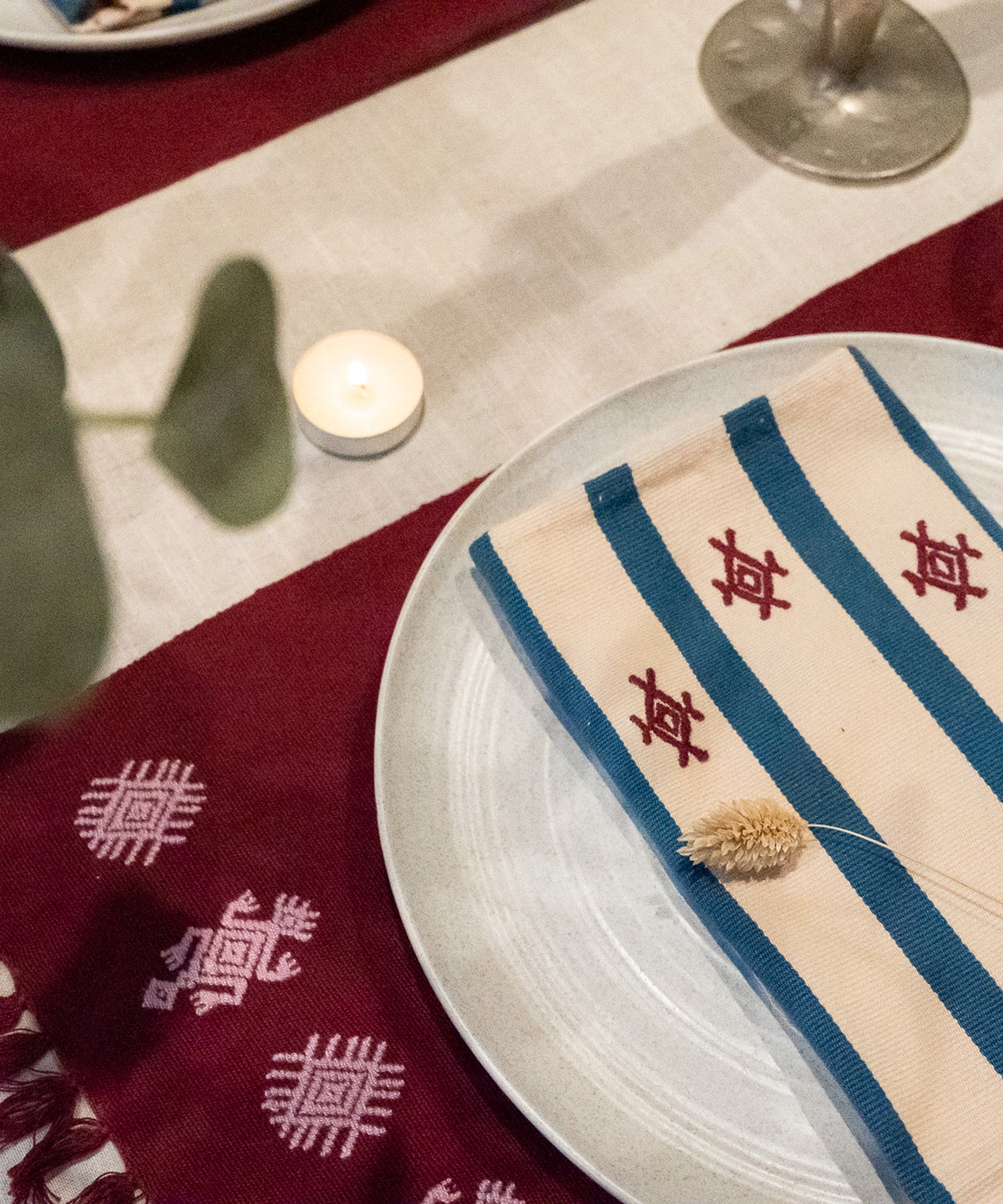 Izamna Stripe Handwoven Napkins (Set of 2)