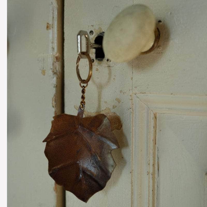 Iron Leaf Key Ring