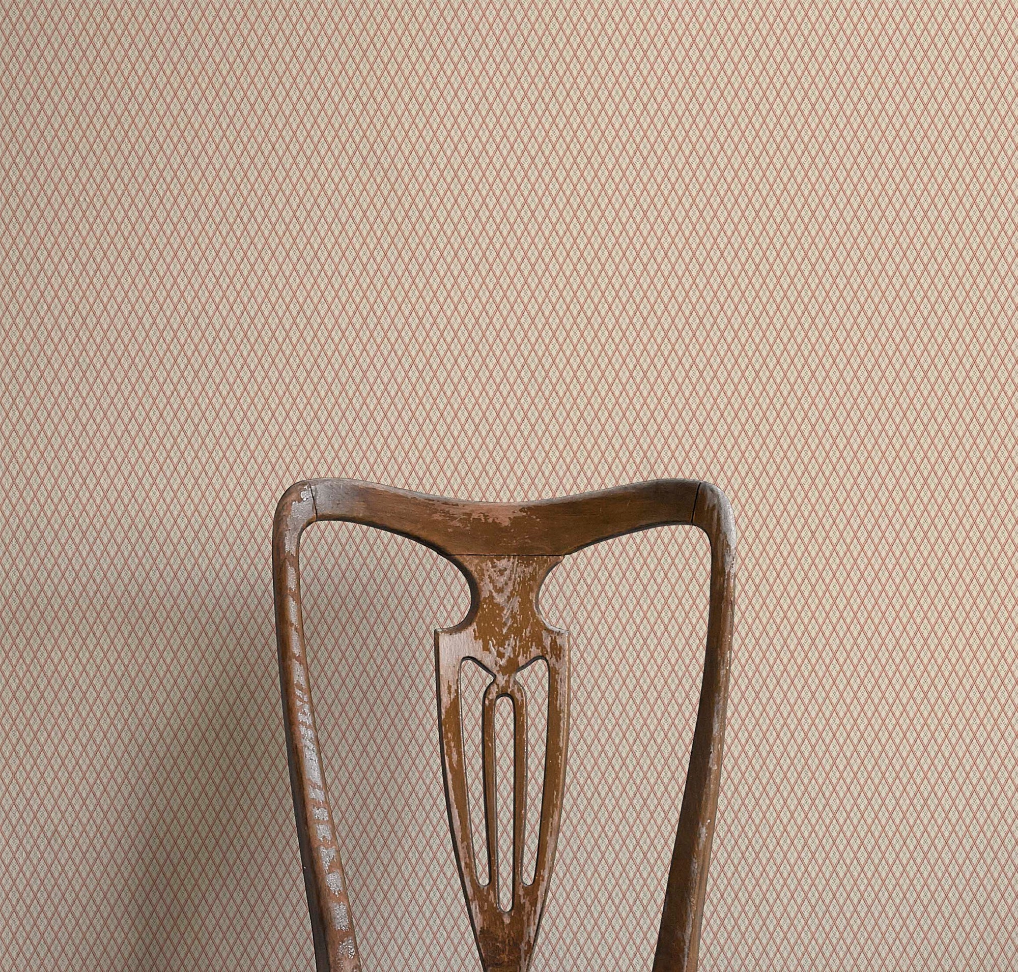 Little Lattice Wallpaper - Pink