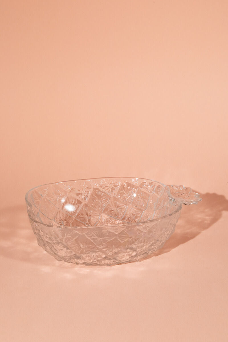 Vintage Italian Pineapple Glass Bowl