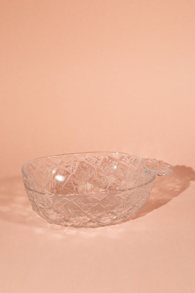 Vintage Italian Pineapple Glass Bowl