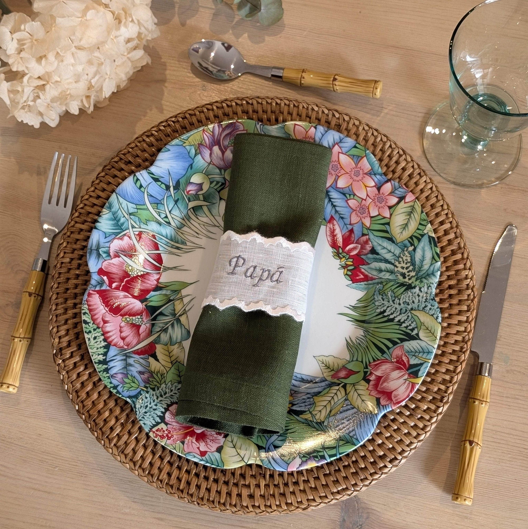 MARSELLA - Personalised Linen Napkin Ring