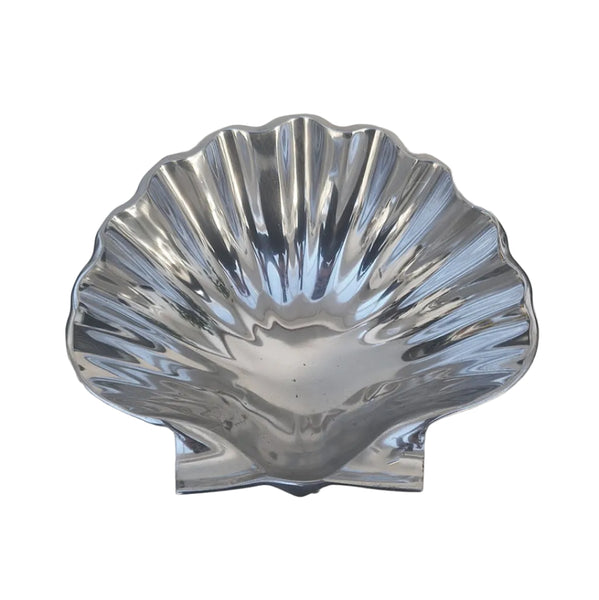 Vintage Large  Brass Shell Dish