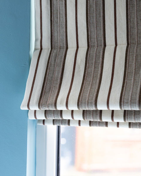 Aura Handwoven Stripe Fabric | Earth Root