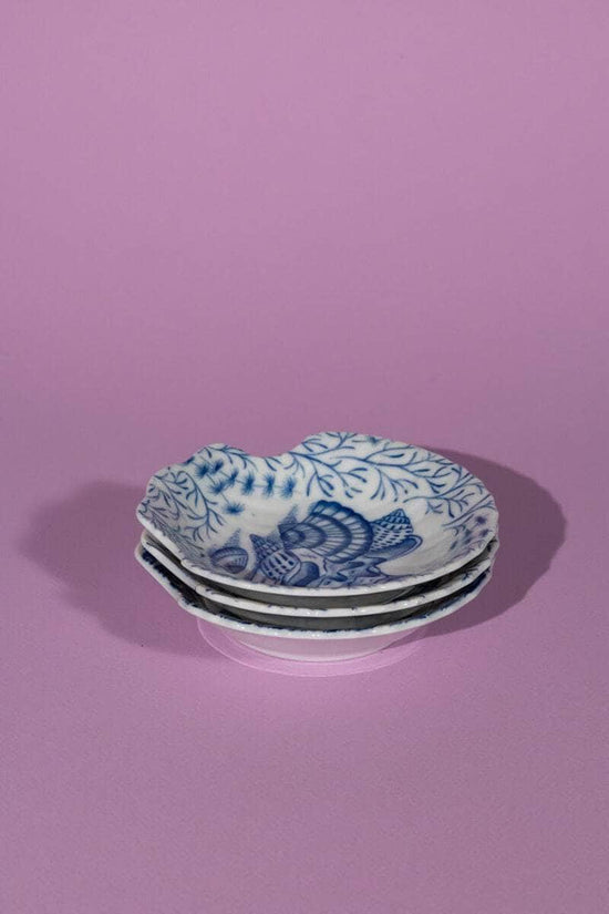Rare Vintage French Seashell Plates Set