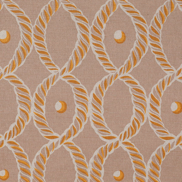 Dolly Fabric in Grey and Gold