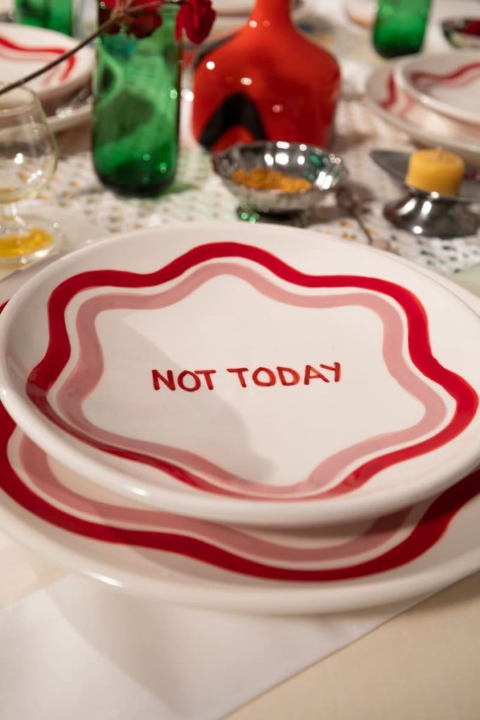 Not Today Dessert Plate