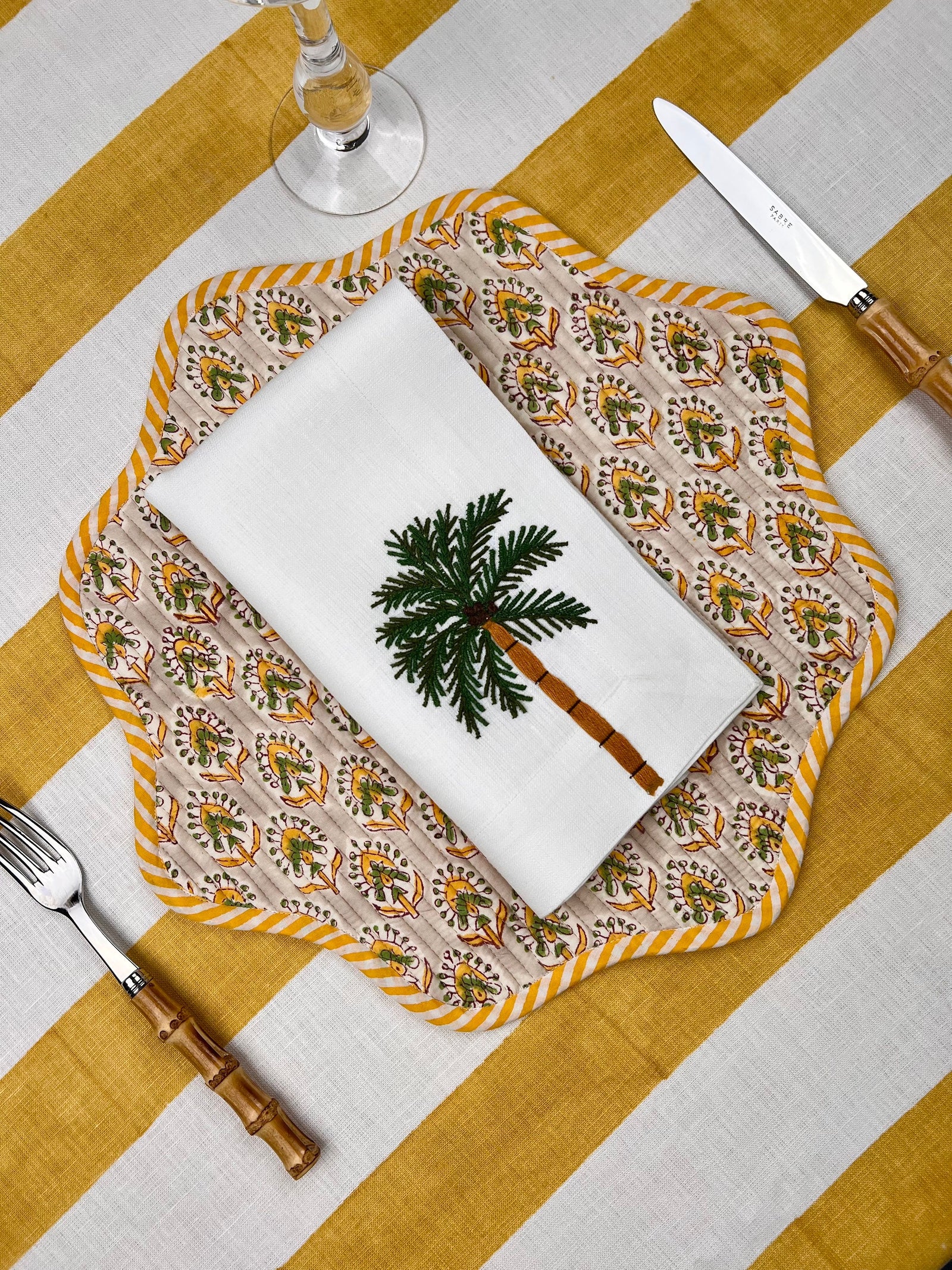 The 'Le Palmier' Palm Napkin