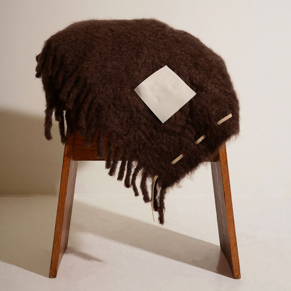 Chocolate Mohair Blanket – Viso X Ready To Hang