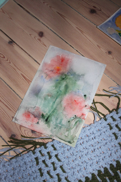 Flowers in the Rain - Original Painting