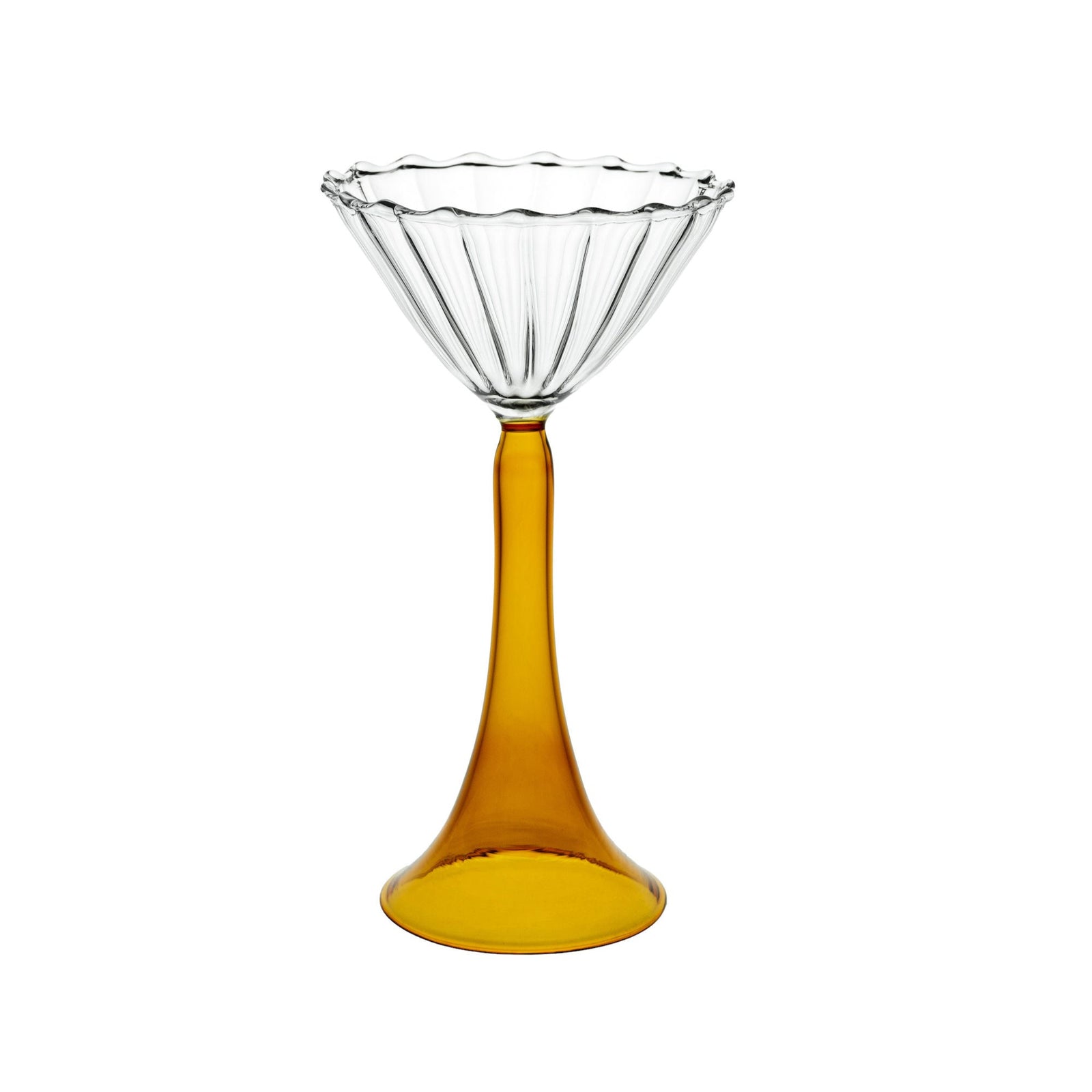 Campanula Cocktail Glass Amber