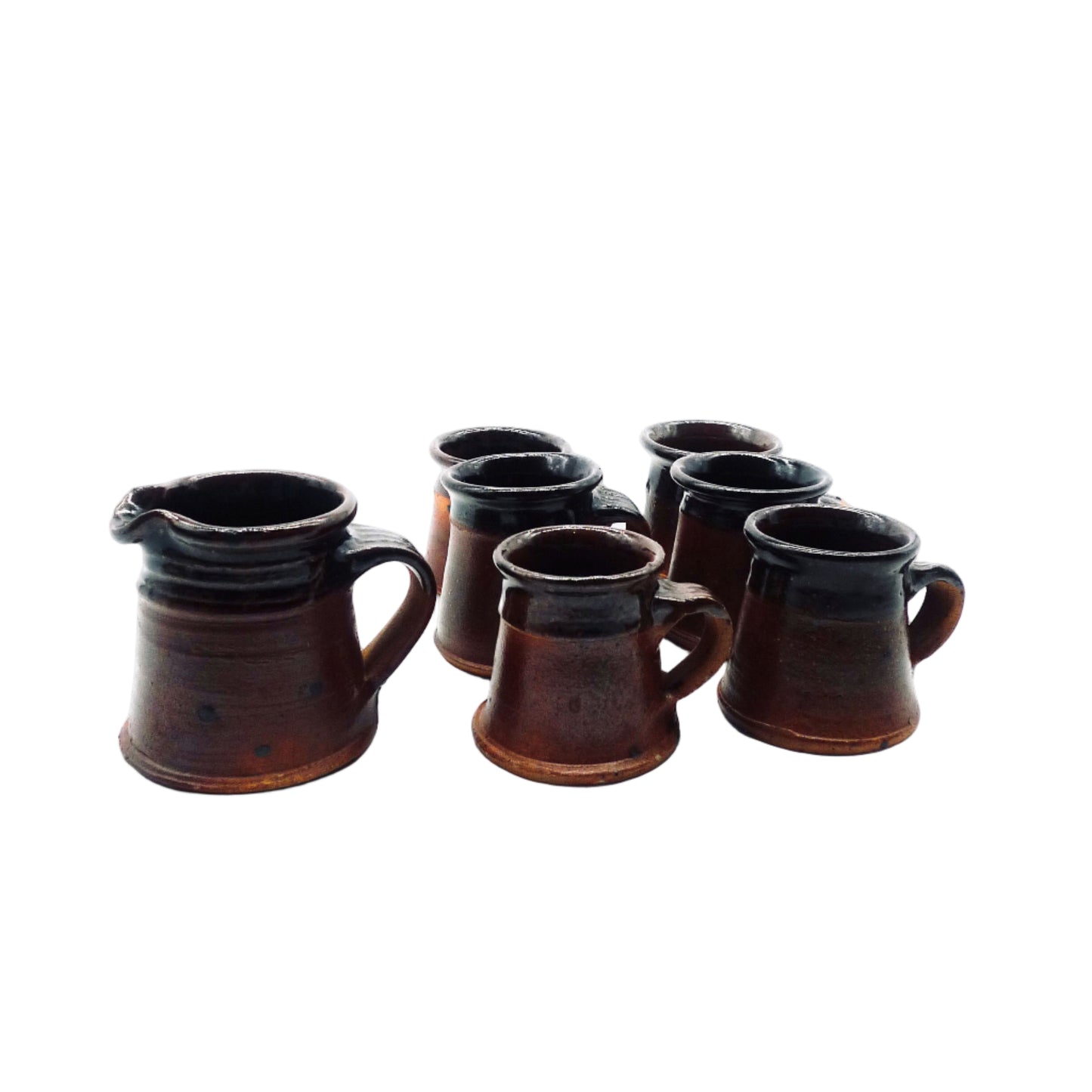 Six Cups and Milk Jug