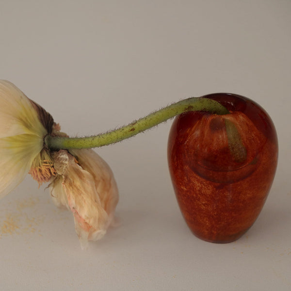 Mouth Blown Vase Liv Brown