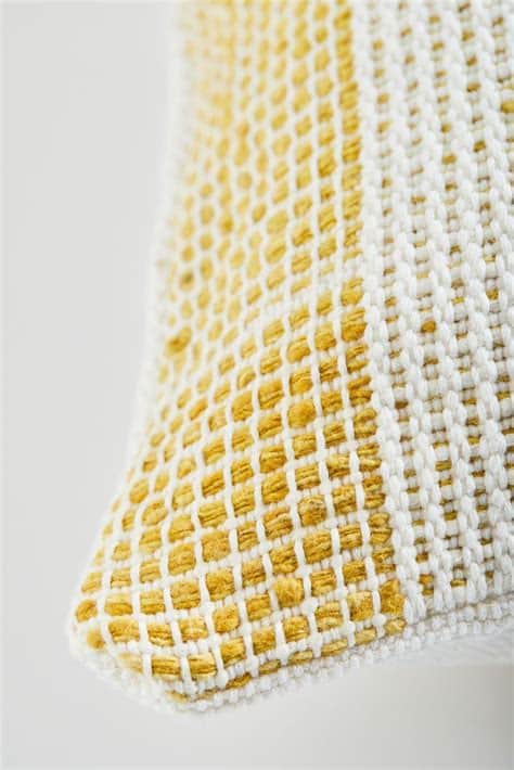 Organic Cotton Pillow from Colombia - Mustard