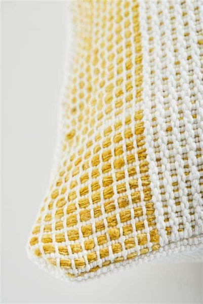 Organic Cotton Pillow from Colombia - Mustard