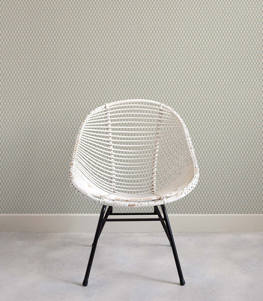 Little Lattice Wallpaper - Blue
