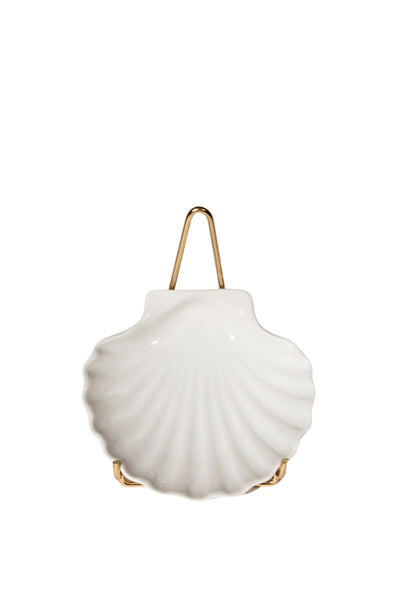 Vintage Porcelain Shell Plate by CNP France