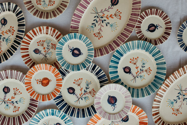 Blue Dessert Plate – The Portuguese Chitas