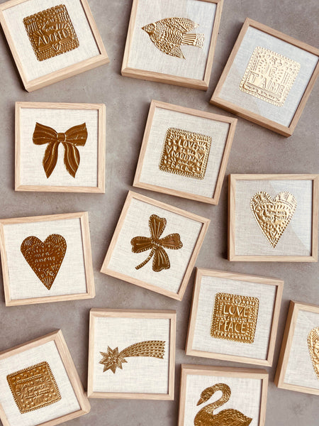 Gold Foil Art Piece - Clover