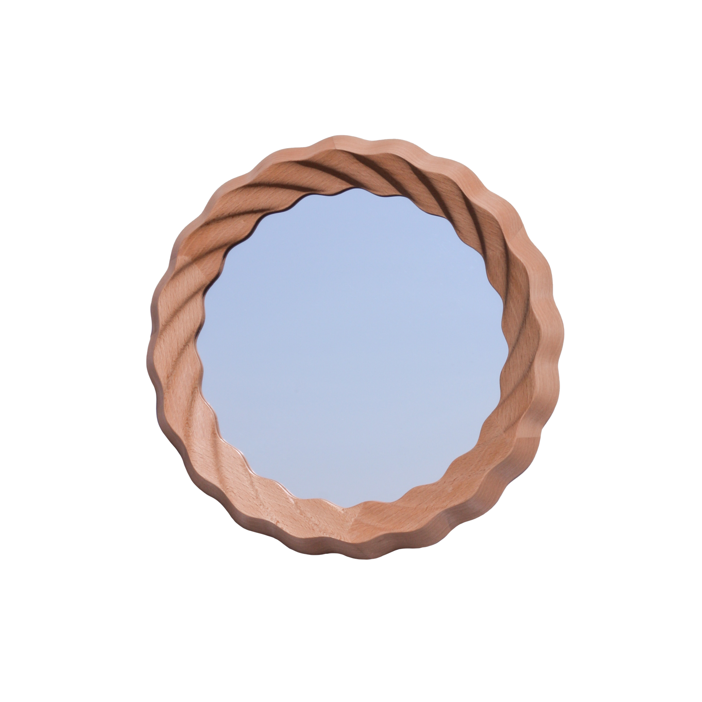 Kruller Porthole Mirror - Beech