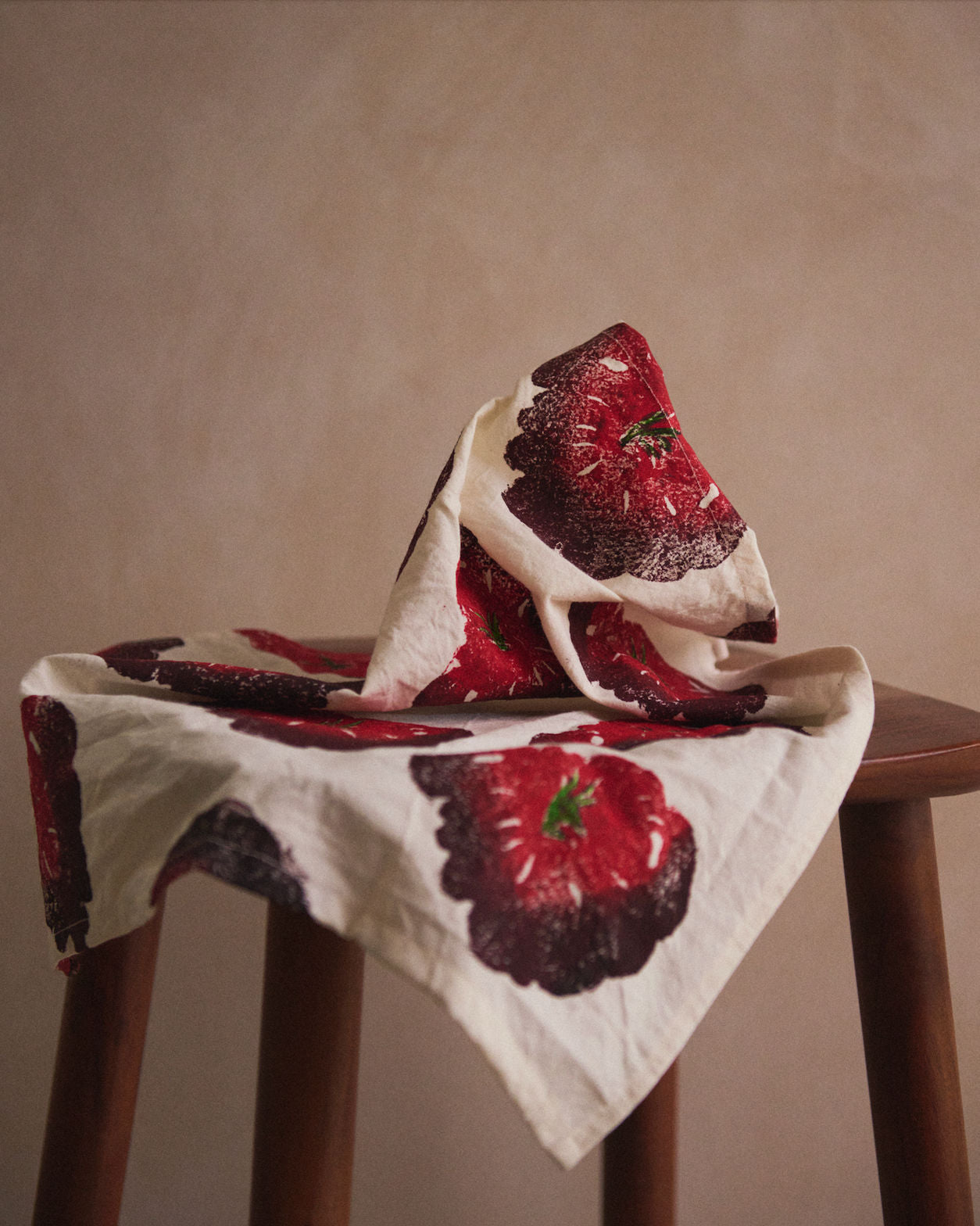 Heirloom Tomato Napkins. Set of 4