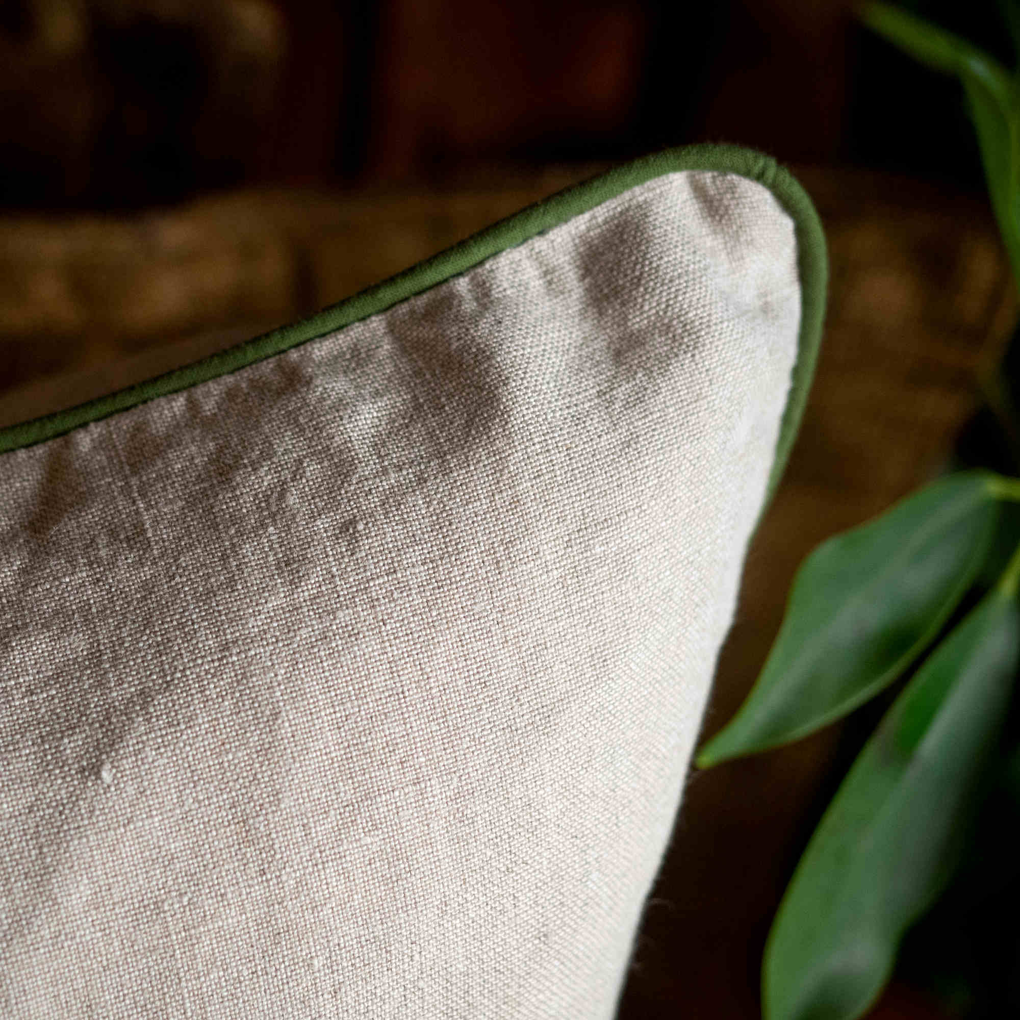 Linen Cushion Cover WILD DEER