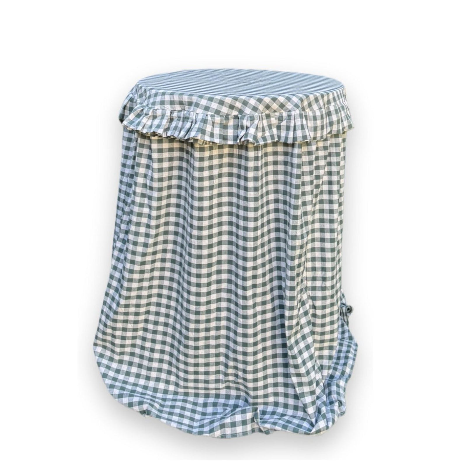 High Party Tablecloth Gingham Green