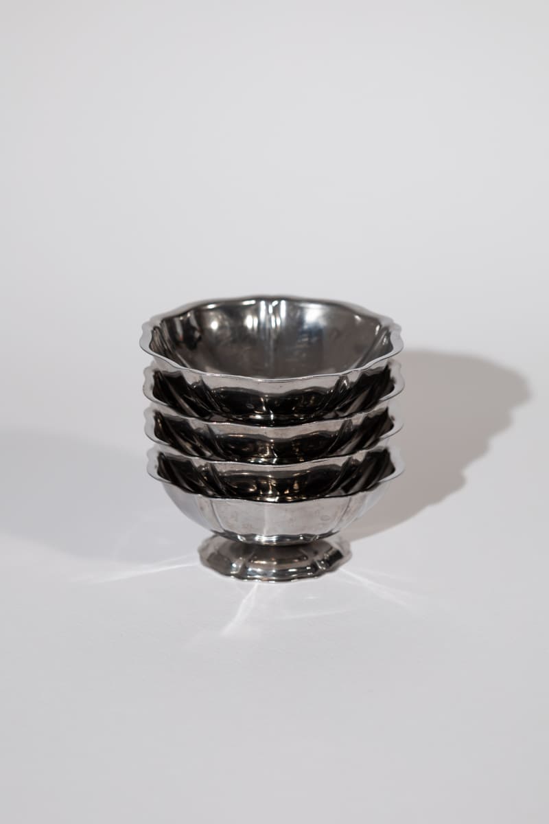 Vintage French Adorned Silver Coupes