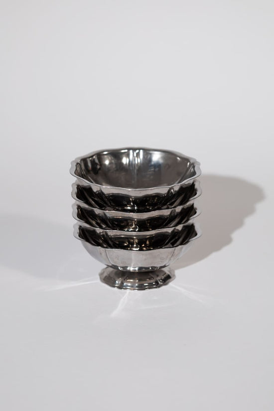 Vintage French Adorned Silver Coupes