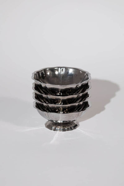 Vintage French Adorned Silver Coupes