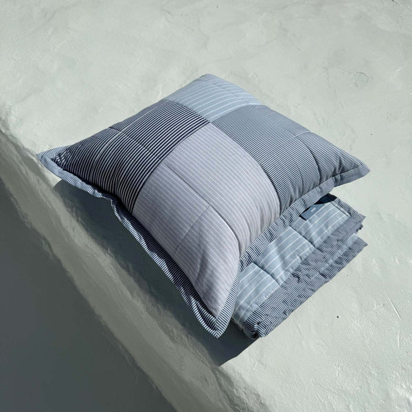 Quilt Pillow Blue