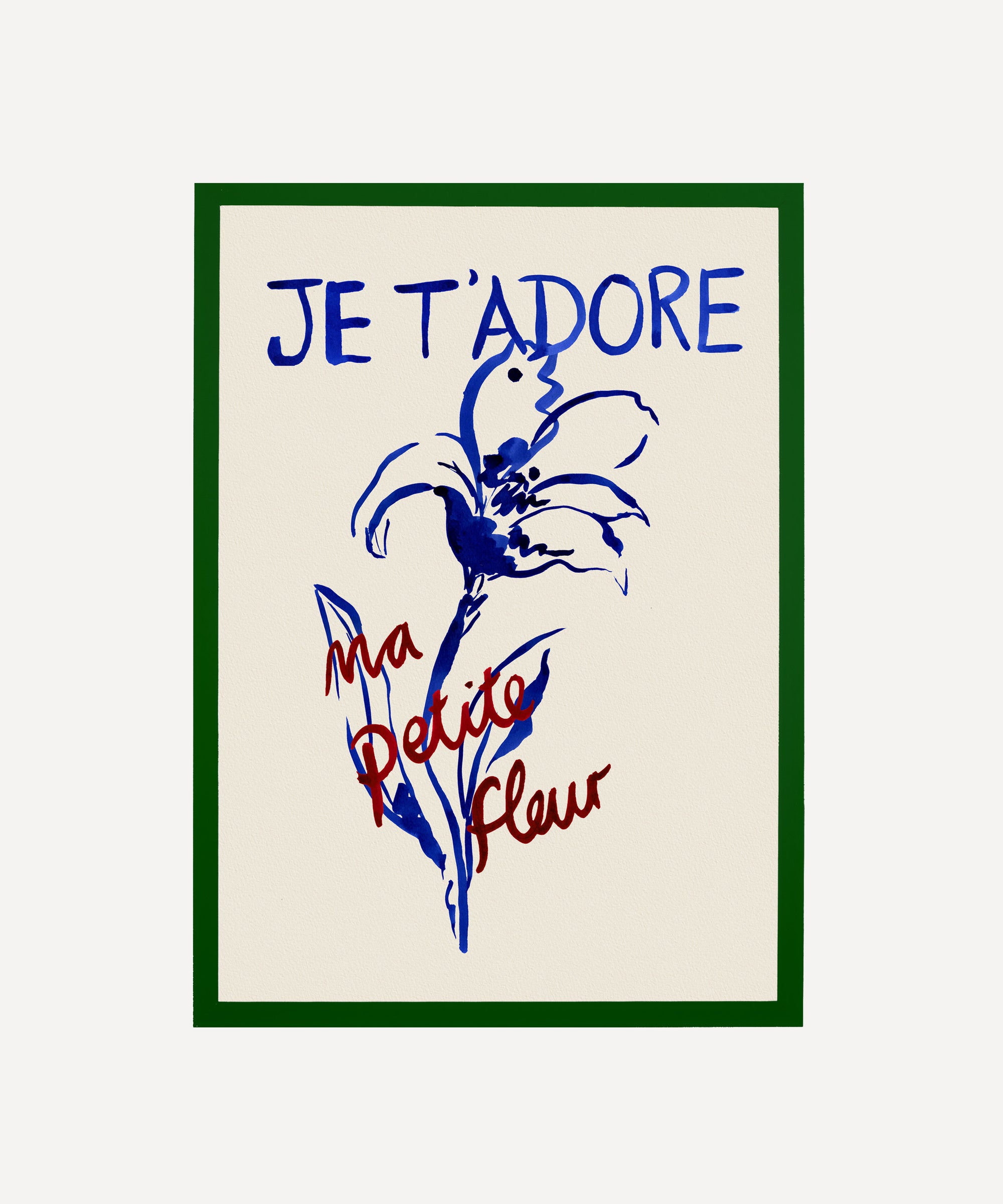 Ma Petite Fleur (My Little Flower)- French Floral Art Print