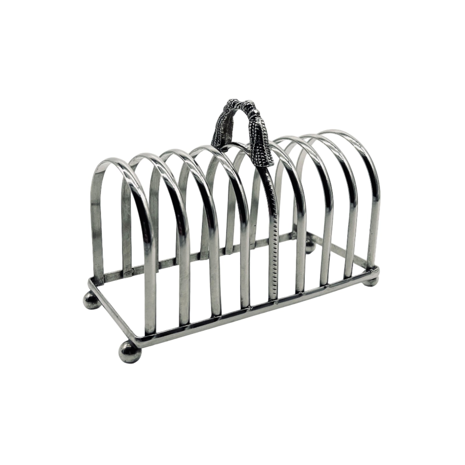 Silver-Plated Tassel Toast Holder