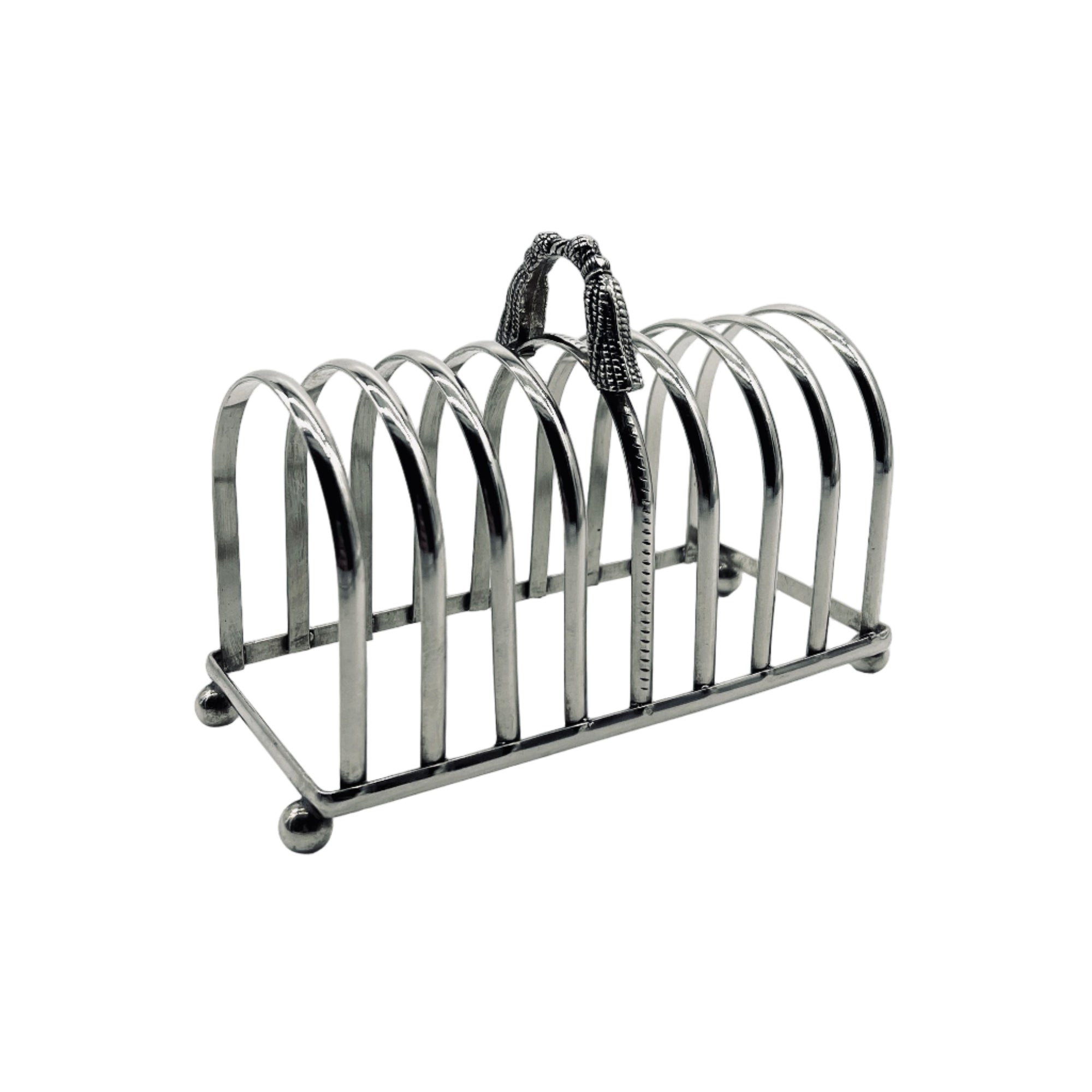 Silver-Plated Tassel Toast Holder