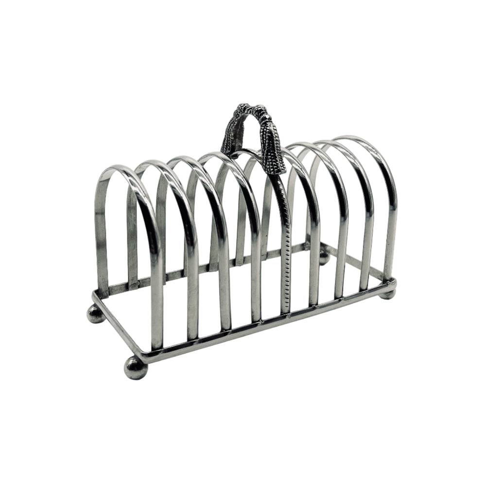 Silver-Plated Tassel Toast Holder