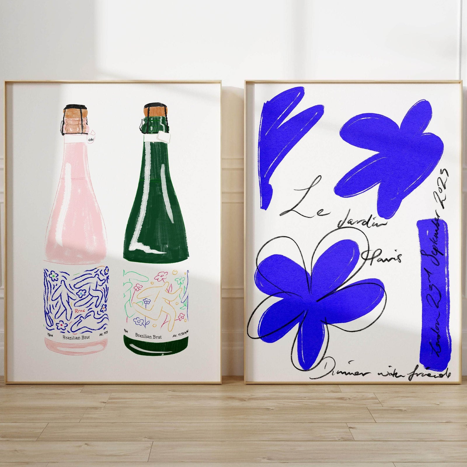 Le Jardin Blue Art Print