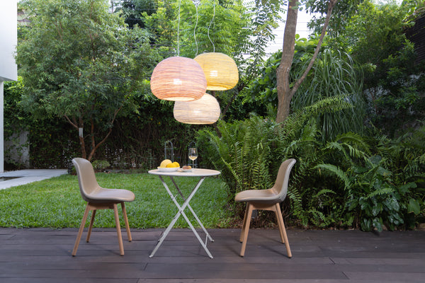 Shelter Pendant by Ango – Hand-Woven Light in Recycled Plastic Waste